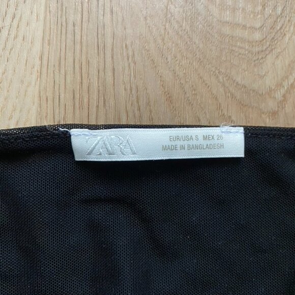 Zara Rhinestone Tulle Halter Top - Picture 5 of 6